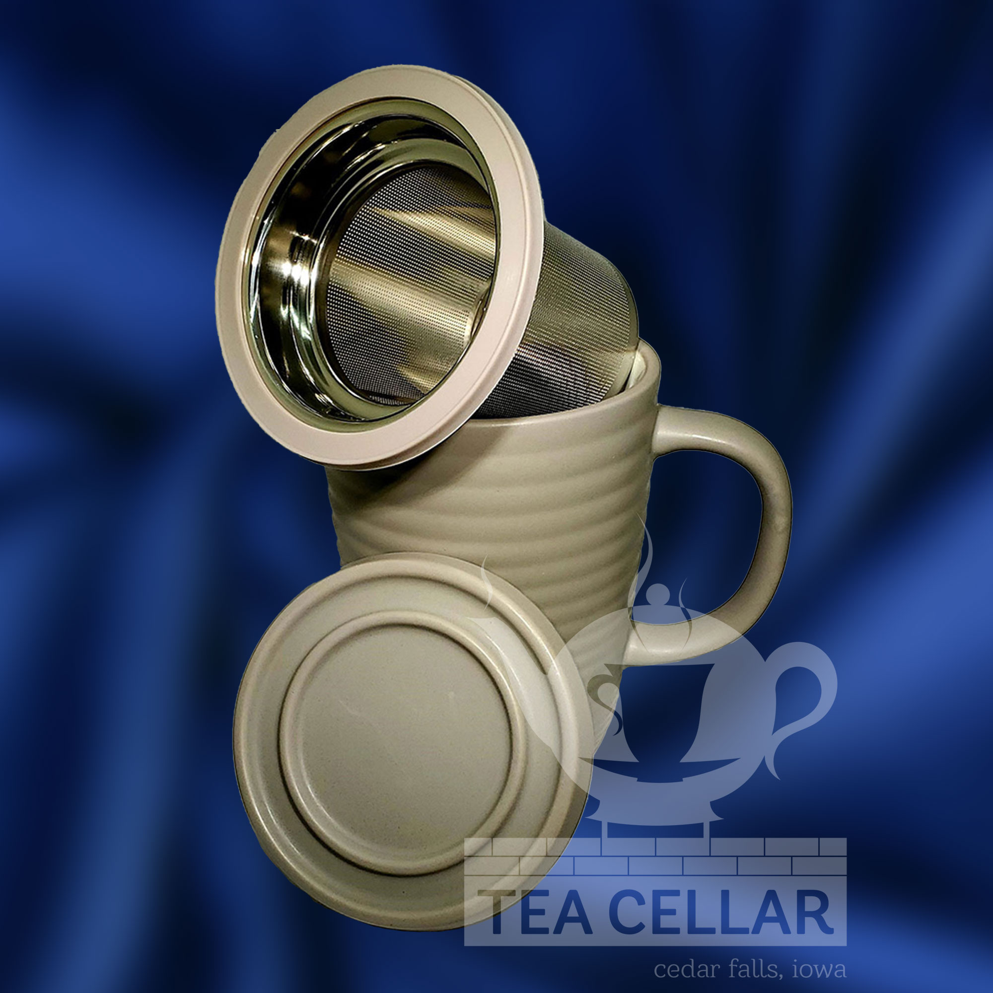 Tilt & Drip Tea Infuser Mug (Ripple) 3 Tilt & Drip Tea Infuser Mug (Ripple) - Image 3