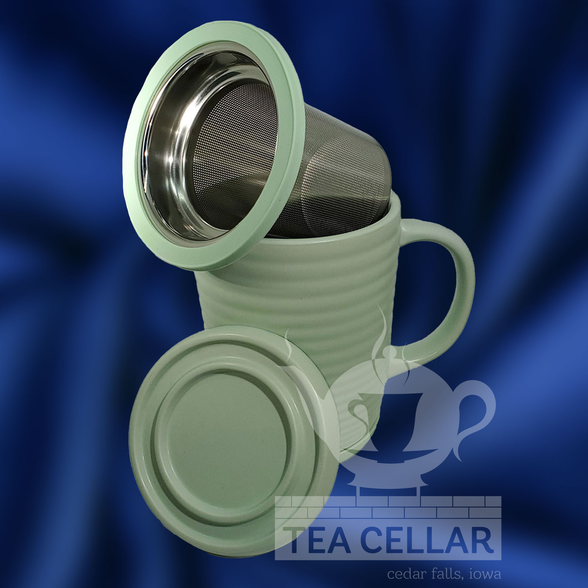 Tilt & Drip Tea Infuser Mug (Ripple) 2 Tilt & Drip Tea Infuser Mug (Ripple) - Image 2