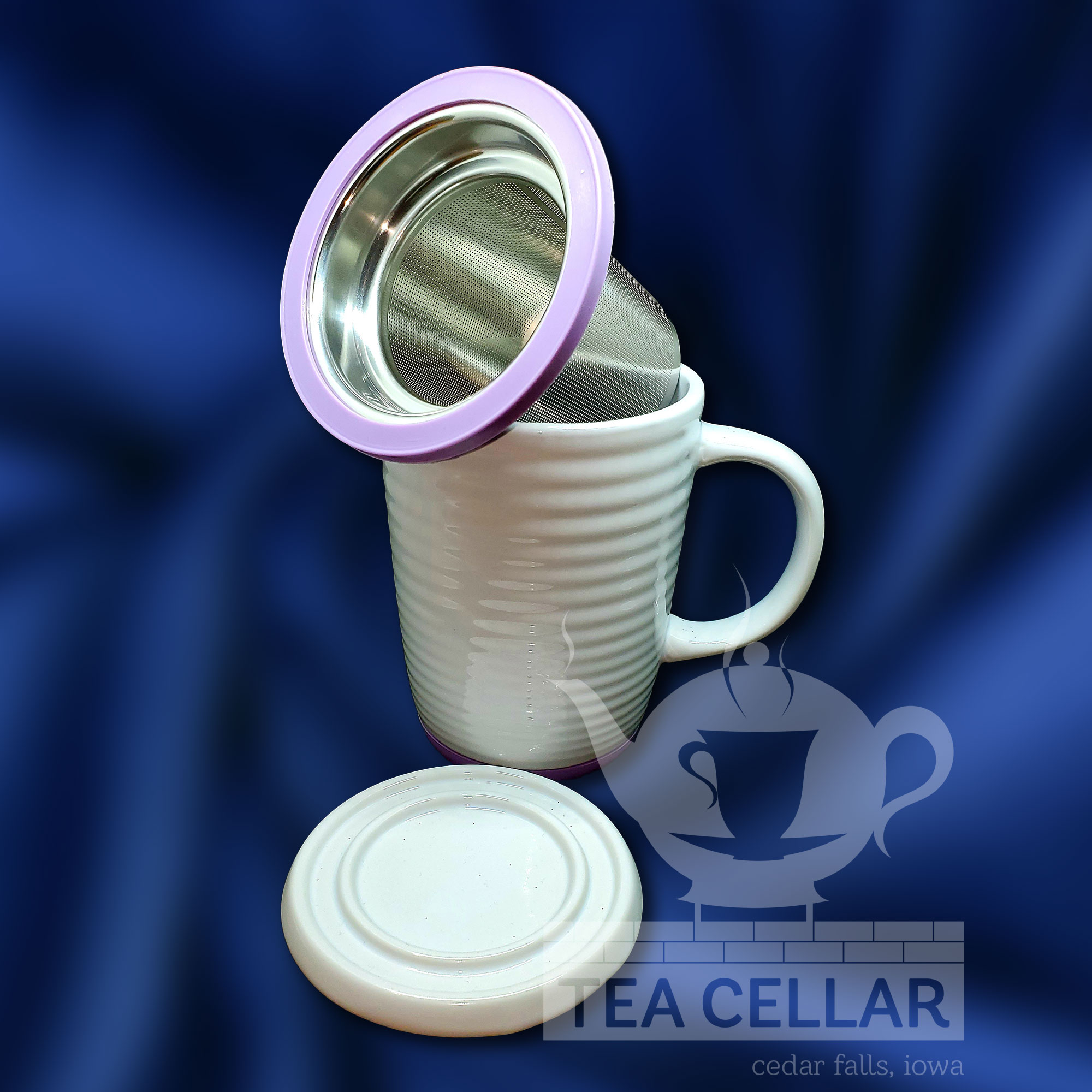 Tilt & Drip Tea Infuser Mug (Ripple) 4 Tilt & Drip Tea Infuser Mug (Ripple) - Image 4