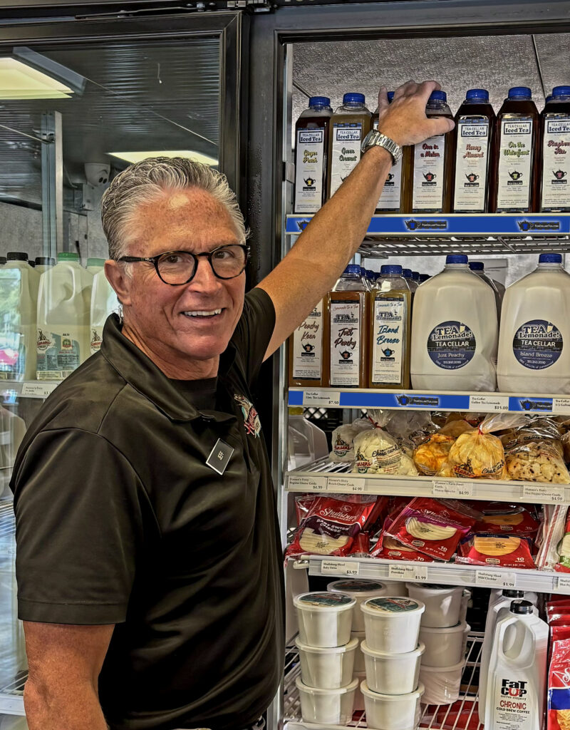 iced teas at hansens custom shelf